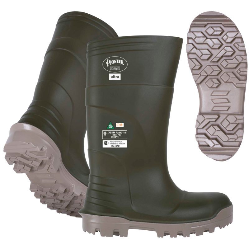 Ranpro PU Boots – Soft Toe – Green – 10