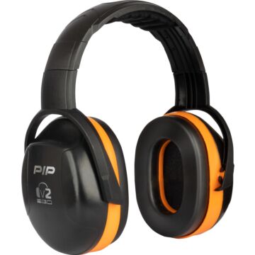 V2 Full Brim Mounted Passive Ear Muff NRR 25 (Neon Orange OS)