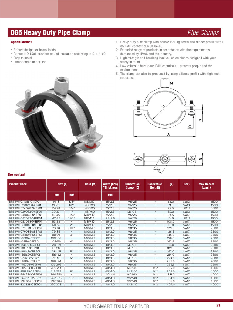 H&M Pipe 22 in. Std Duty Pipe Clamp