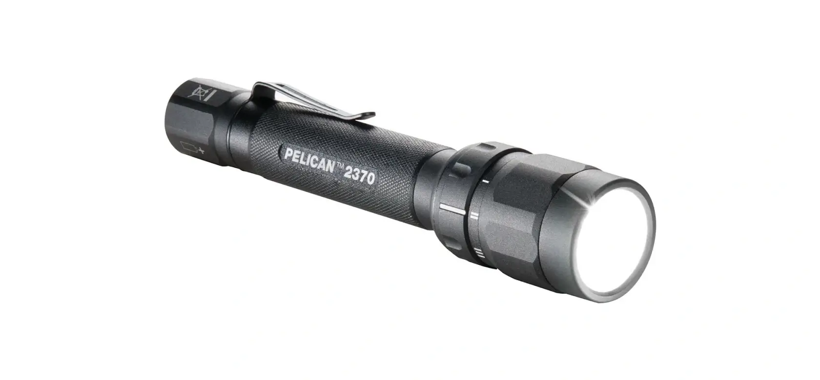 Pelican Tactical Flashlight LED Rechargeable, lm – 402 Run Time – 3h 30min Batt – 18650 Lithium-Ion, Black