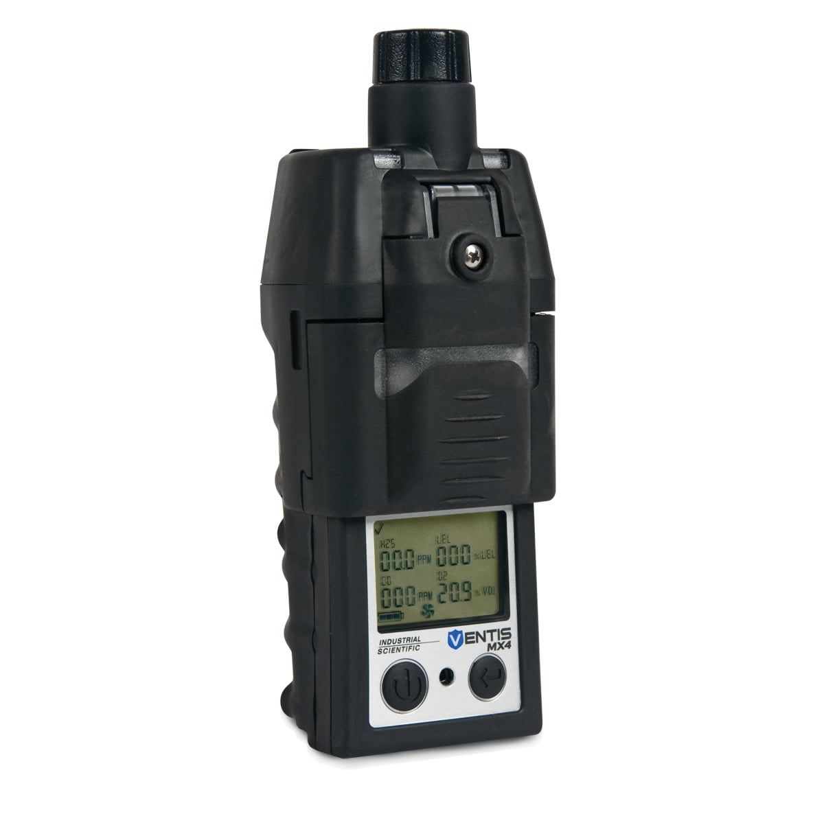 Industrial Scientific Ventis MX4, CH4 (0-5%), CO, O2, Li-ion Ext Range, Desktop Charger, Pump, Orange, MSHA, English
