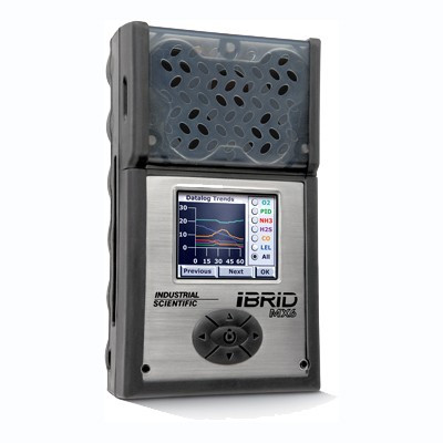 Industrial Scientific MX6 Multi-Gas Detector, LEL, PID, Lithium-ion Extended Range Battery, Pump, English