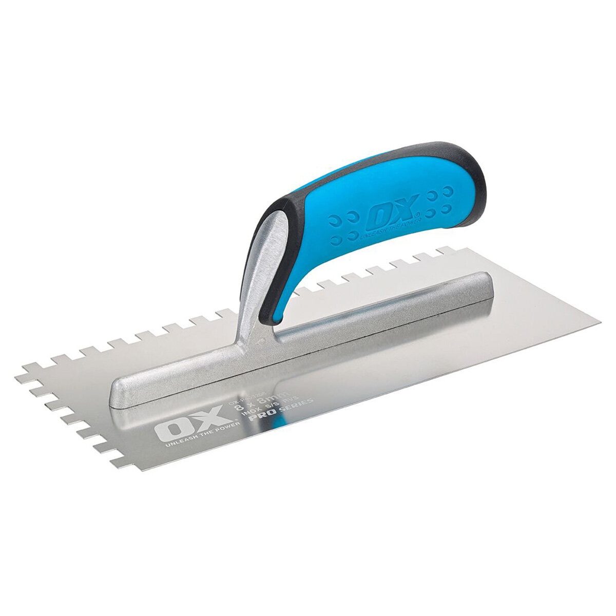Trade CS Square Notch Trowel – Soft Grip | Size: 11" x 4.75" / 280mm x 120mm | Square Notch: 1/2" x 1/2" x 1/2" / 12mm x 12mm x