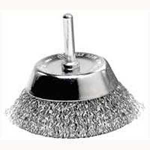 Vortec 1-3/4" Crimped Wire Cup Brush, Coarse Wire, 1/4" Stem, Retail Pack
