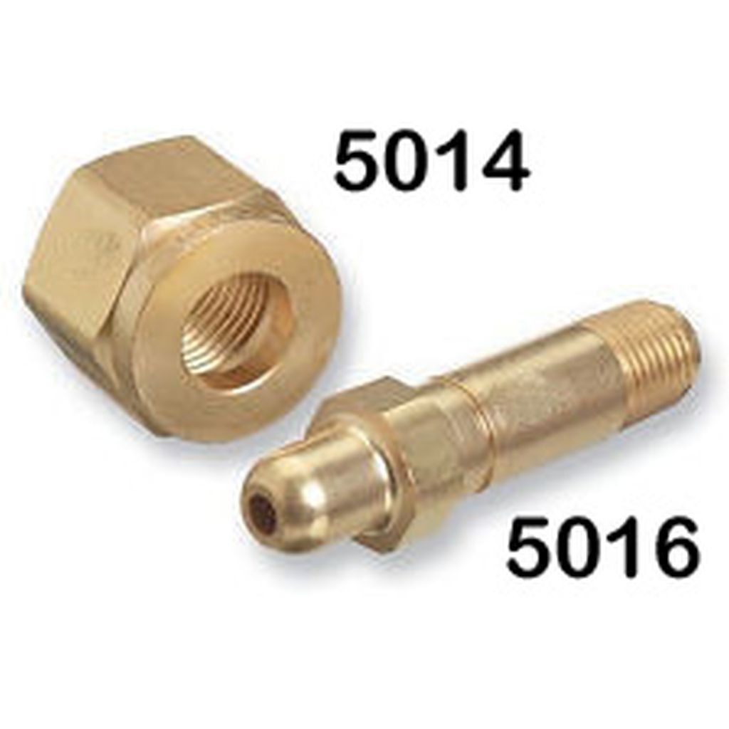 CGA-540 OXYGEN NIPPLE, RECESSED FOR 1/4" OD TUBE, BRASS