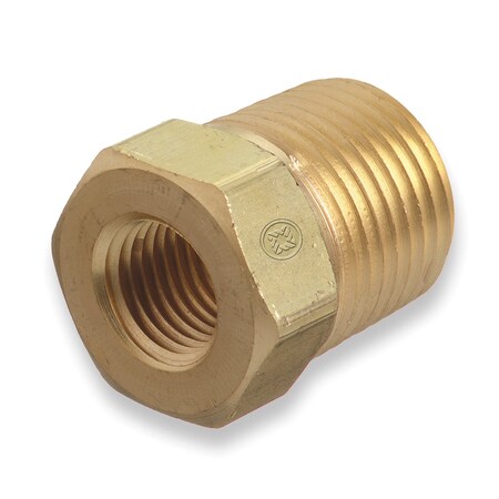 PIPE THEAD BUSHINGS, 1/2" NPT FEMALE X 3/4" NPT MALE, BRASS