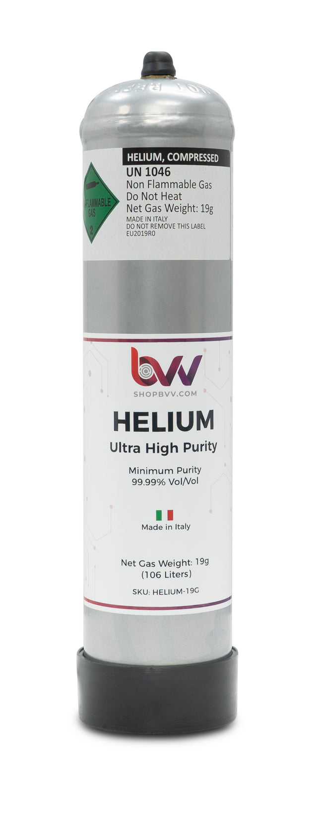 Western HI PURITY BRASS/HELIUM/2 CYL