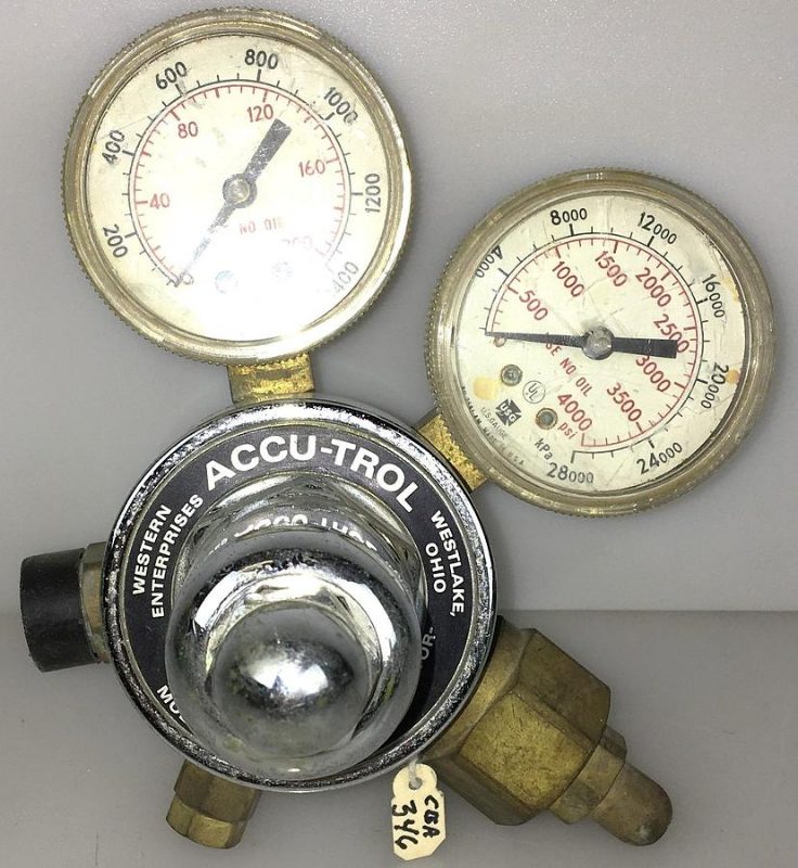 Western CGA 346 80 PSI AIR REGULATOR