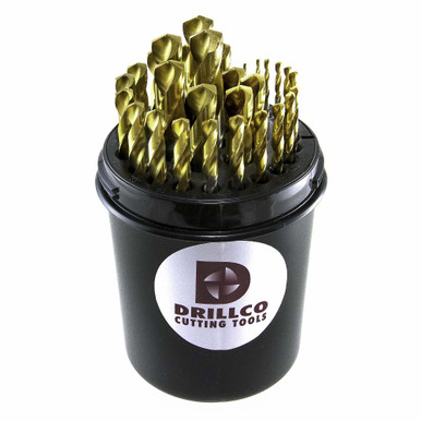 29PC TIN TIP DRILL SET 1/16-1/2 BY 64TH