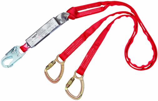 3M™ Protecta® Basic 100% Tie-Off Web Shock-Absorbing Lanyard AE57620C, Blue, 121 – 310 lb, 6 ft