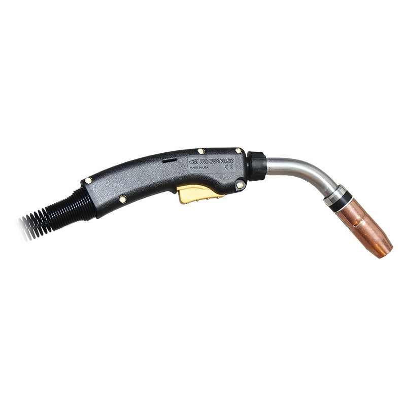 Bernard W-Gun W/C Mig Gun, 12ft, Standard Trigger 45 Deg Medium Neck, Elip 7400 .045in (1.2mm) – Steel Lincoln
