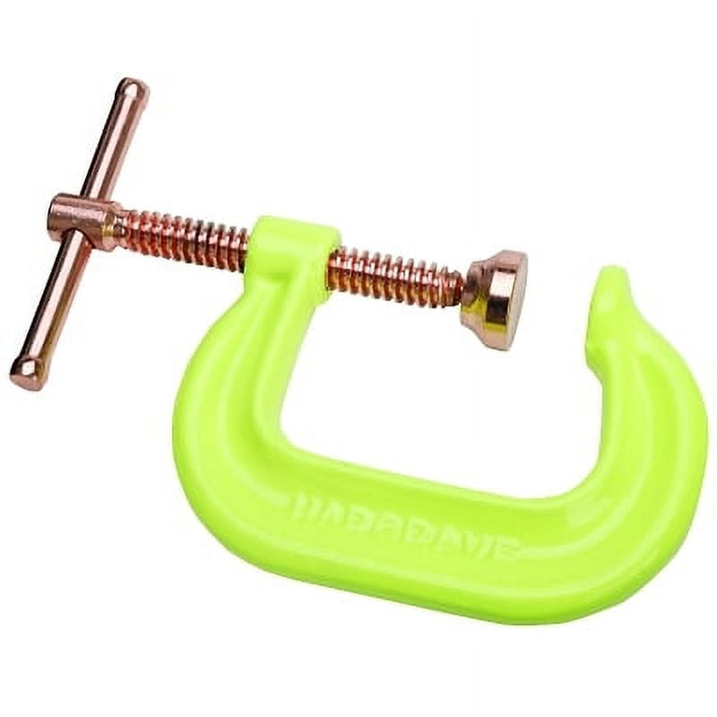 402CS, Spark-Duty Drop Forged Hi-Vis C-Clamp 0 – 2-1/8” Opening, 2-1/4" Throat Depth