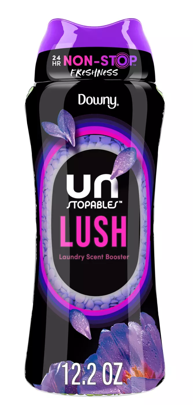 Downy Unstopables In Wash Scent Booster Beads, Lush Scent, 379 g, Laundry Beads for Odour Protection, Downy Scent Booster Beads,