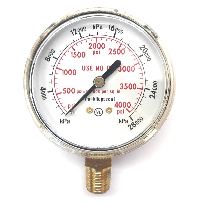 GAUGE,2-1/2" 30PSI/2BAR CHR