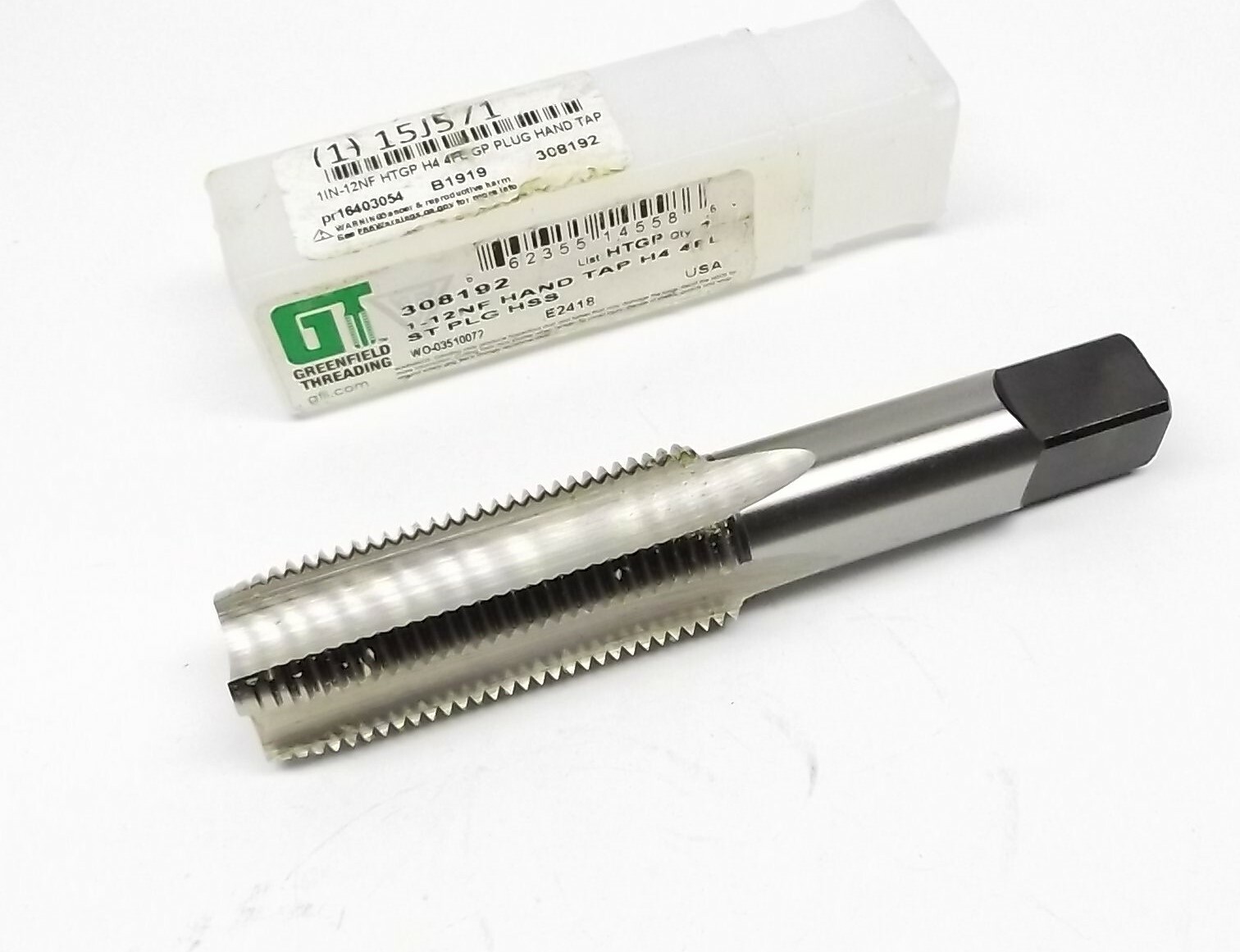 1-1/4-12NF HTGP H4 6FL GP TAPER HAND TAP