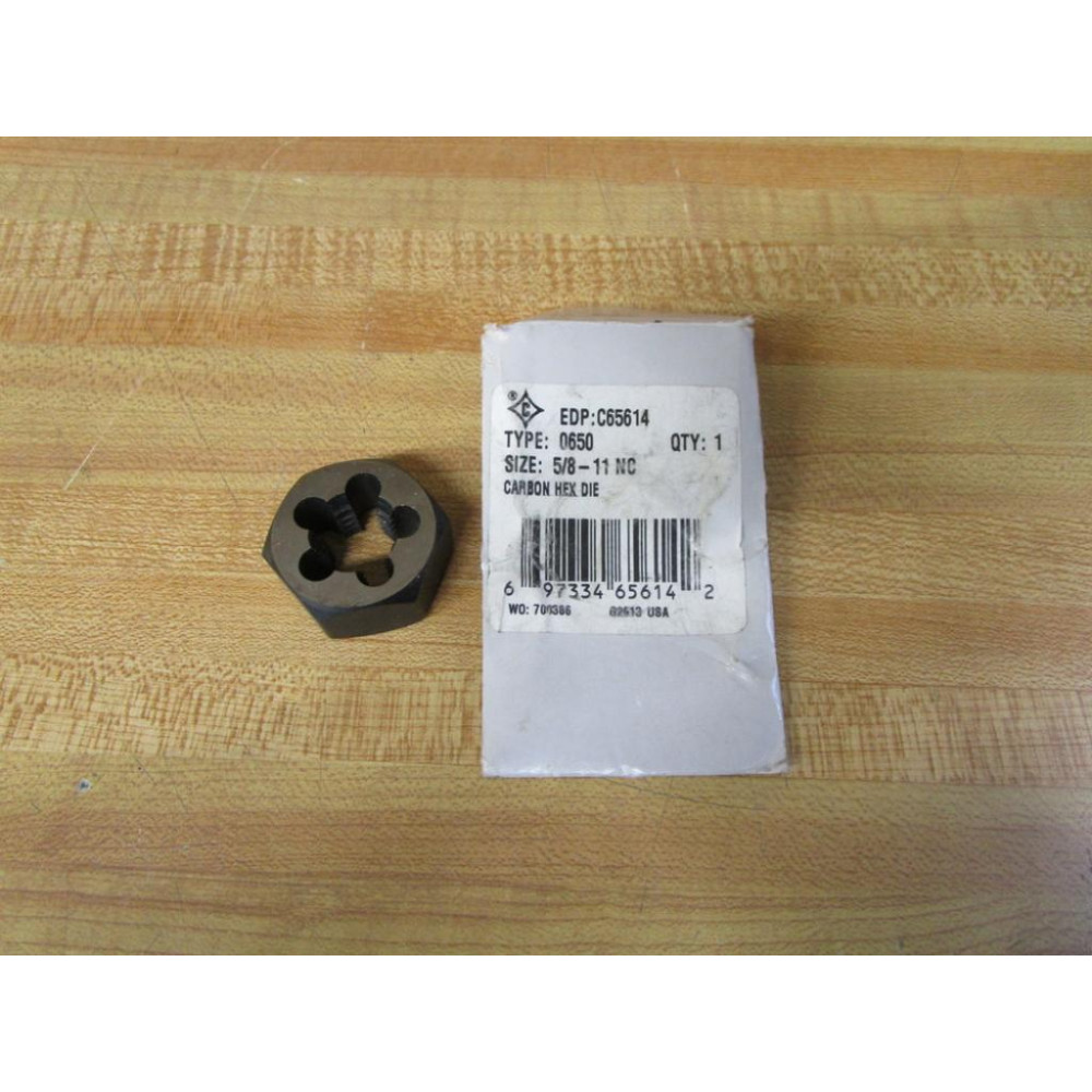 0650 1-1/4-12 NF CRBN HEX DIE