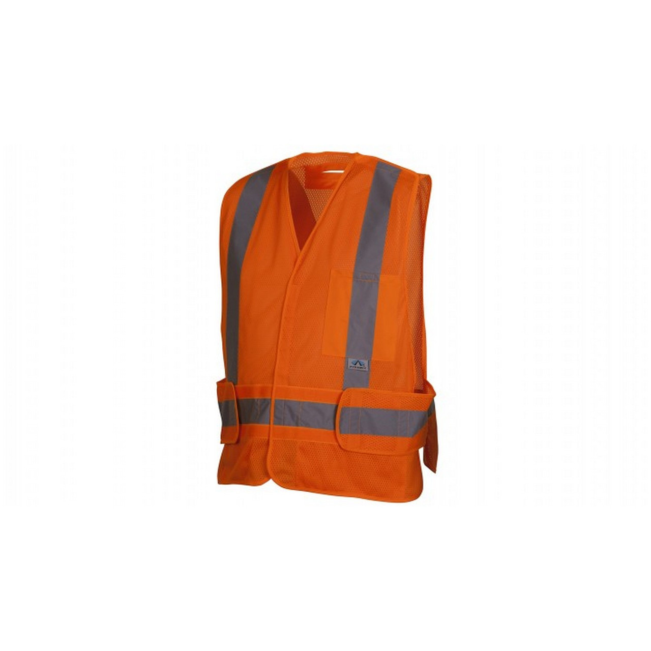 Hi-Vis Orange Vest with Contrasting Reflective Tape – Self Extinguishing – Size Medium