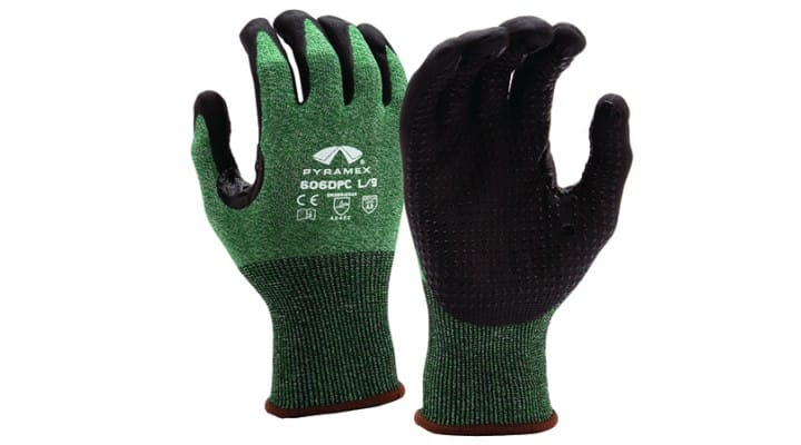 Glove Nitrile 18G A3 Dots Thumb Saddle- Vend Pack- size Medium Medium