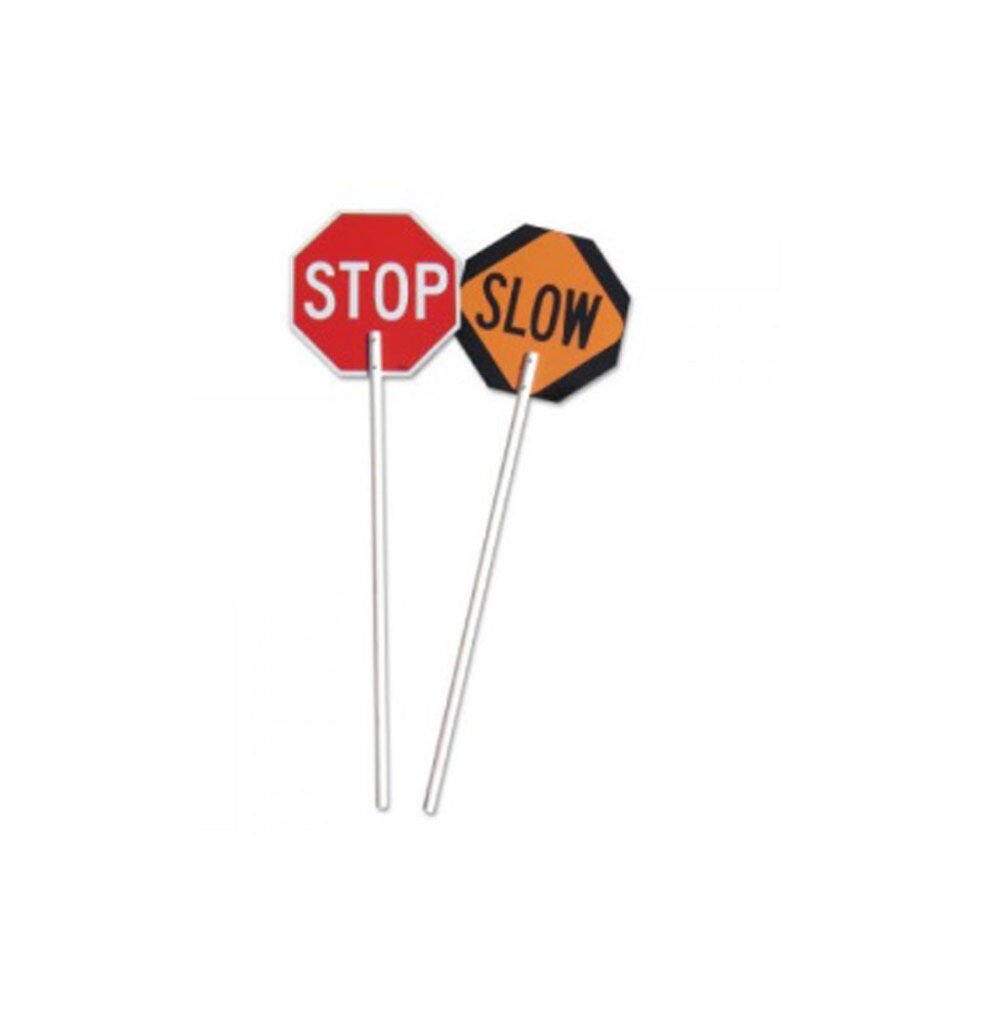 Paddle, 24" x 24" Stop/Slow, Diamond Grade Reflective, No Handle, Aluminum