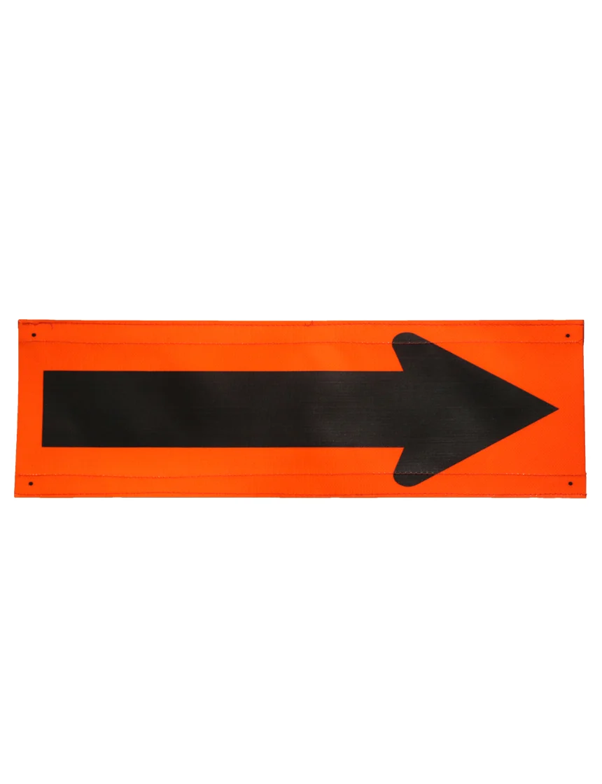 Overlay, 8" x 30" Mesh Directional Arrow, Velcro