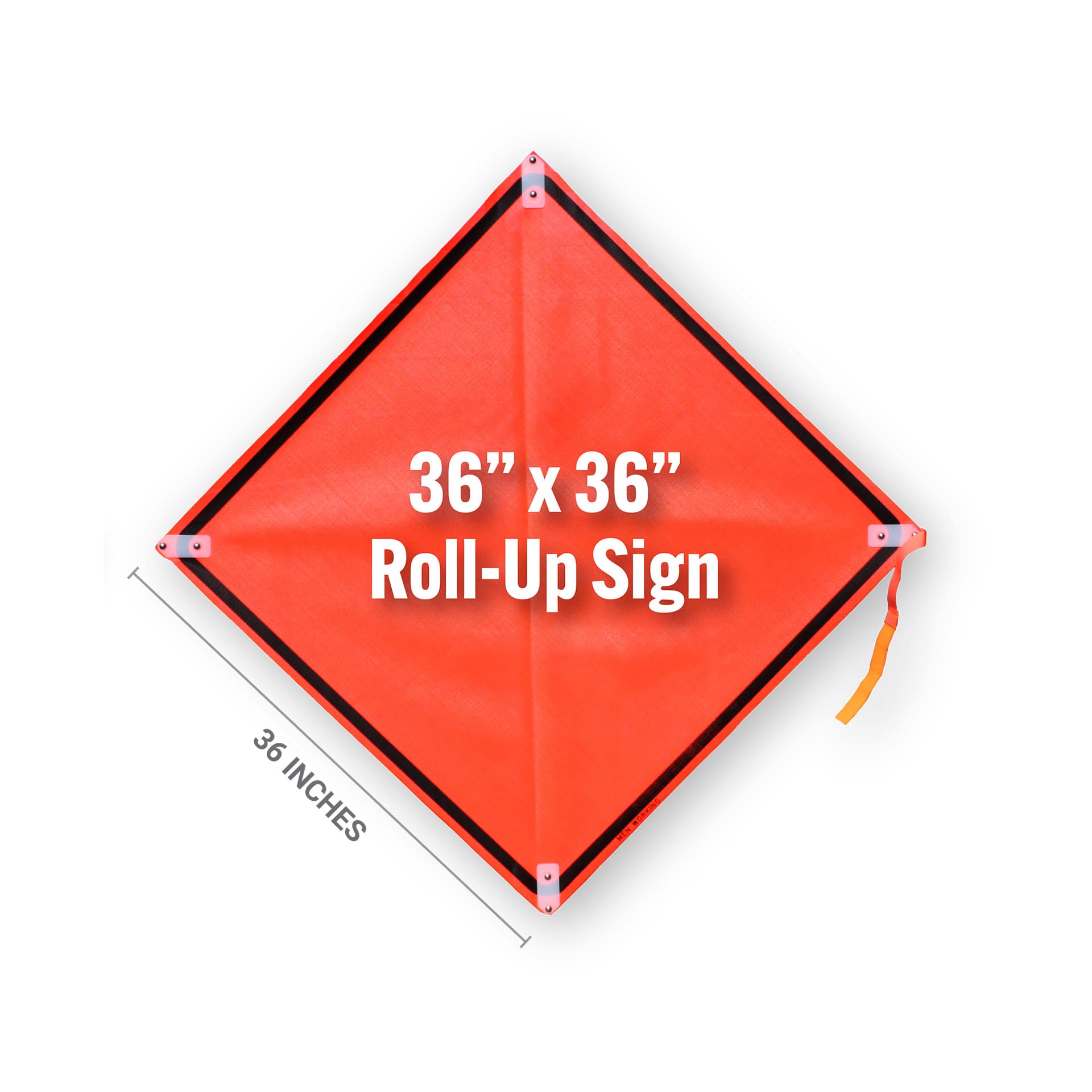Roll Up Sign 36x36 Avery OmiBrite (WU7014) PP HF Reverse Curve Left (W1-4L)