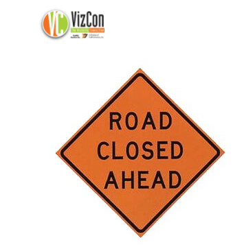 Roll Up Sign 48x48 Avery OmiBrite (WU7014) PP HF Road Closed