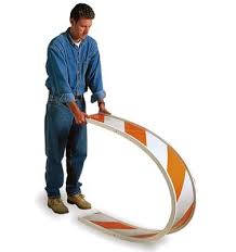 Rail Assembly, 8" x 4' TrafFix Plastic I Beam Rail 3M Flexible Prismatic (3336) Sheeting Both Sides