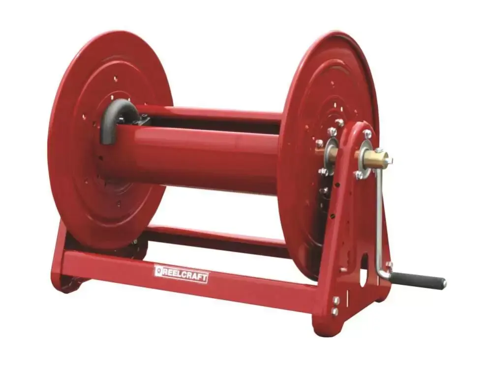 Hand Crank Reel 18" – Powder Coated, 3000 psi, SS Swivel